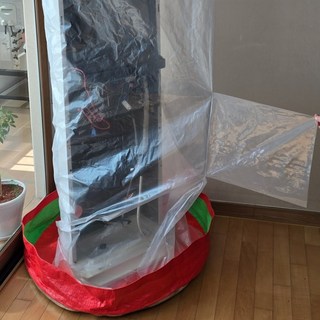 실용적인 스탠드 에어컨 가대 투명 비닐, 스탠드에어컨가대_L(둘레2.4M), 1개, 0ml