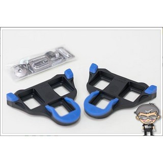 酷榮單車 SHIMANO SM-SH12 公路車鞋底板組 SPD Cleat 提升踩踏效率, 藍色2度