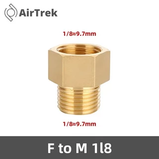 남성-여성 나사형 황동 파이프 커플러 - 헤비듀티 황동 커넥터 어댑터 (1/8인치 1/4인치 3/8인치 1/2인치, 17 F to M 1l8