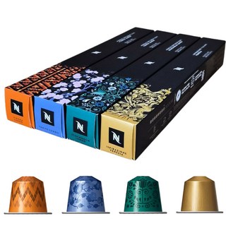 네스프레소 오리지널 미디움 모음 (비엔나/도쿄/스톡홀롬/베네치아) 셋트구성, 1세트, 4개입, 55g