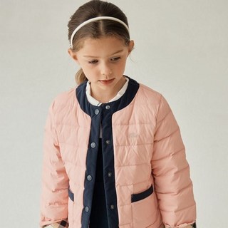 닥스키즈 25FW 경량 배색 덕다운 점퍼 핑크 DVF25JN80M PK_P402733902