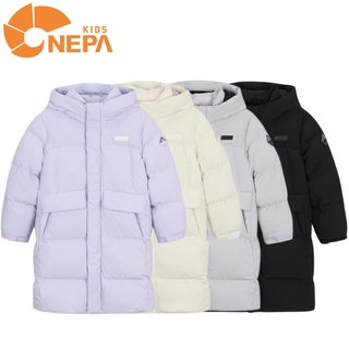 [백화점발송] 네파키즈 남아여아 롱패딩 덕다운 보온 방풍 캠핑 워킹 아동패딩