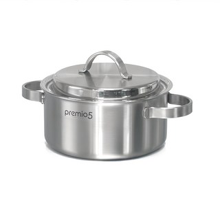 Kitchen Art Premio 電磁爐適用 五層雙耳湯鍋, 20cm, 銀色, 1個