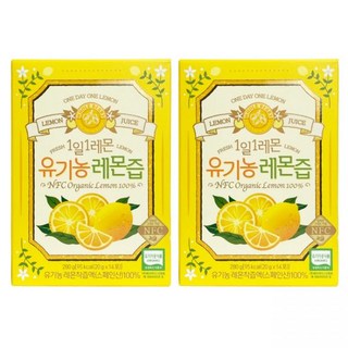홀베리 1일 1레몬 유기농 레몬즙 착즙액 20g x 14포 2박스