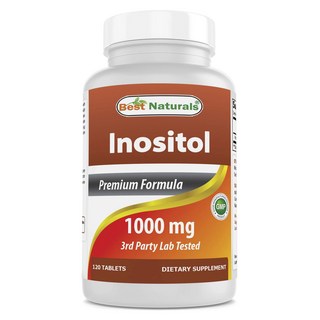 Best Naturals 肌醇補充錠 1000mg, 120顆, 1罐