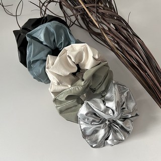 가죽 y2k 머리 끈 헤어 슈슈 밴드 스크런치 무지 곱창 5color