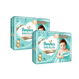 Pampers 幫寶適 極上守護 黏貼型紙尿褲 M 號 78片, 152個, 中碼 (M)