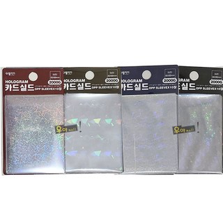 우야몰 홀로그램 카드실드 10장1세트 포켓몬스터 유희왕 캐릭터 카드 실드 보호 OPP 포카 슬리브, 1개