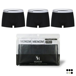 미넴 남성 퓨어셀 컴포트 기능성 쿨 드로즈 3종 세트 사계절용