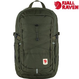 Fjallraven 北極狐 Skule 28 後背包/休閒背包/電腦背包，耐用舒適，多功能收納, 662 深森綠