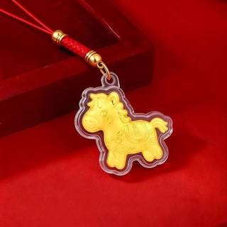 2026新款掛件小馬手機鏈 馬年送禮物必備, 1個, 馬上有錢+紅繩