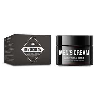 DR精選美妝平價店五重維C素顔霜30g妝前隔離乳滋潤保濕懶人麵霜VC素顔霜貴㛿膏, 1個, 自然若真男士素顏霜50g