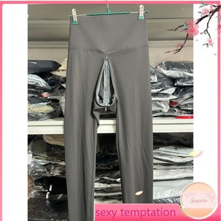 【可開票】-【廠家直銷】【特價下殺】【雙頭拉鎖無痕】超大碼彈力緊身內搭褲全拉鍊開襠瑜伽褲女戶外免脫情趣褲情侶約會打野啪啪