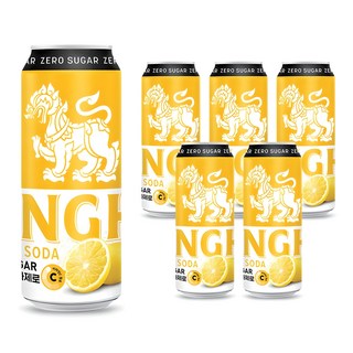 SINGHA 勝獅 無糖零卡氣泡飲 檸檬口味, 330ml, 6罐