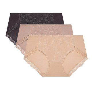 트라이엄프 [3매 세트] 맥시 노라인 팬티 (베이지/차콜/코코아)
