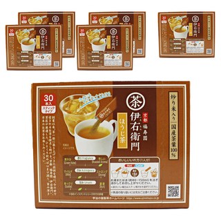 Iyemon 抹茶焙茶隨身包, 6盒, 30條, 0.8g