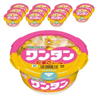 Maruchan 即食餛飩湯 雞蛋口味 28g, 12個