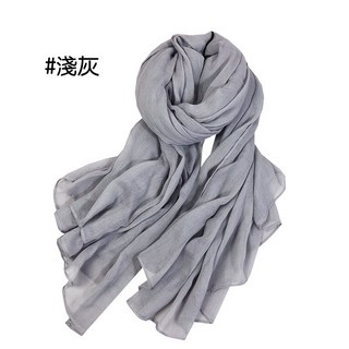 棉麻混紡純色披肩 圍巾 四季大圍巾 糖果色圍脖 秋冬款 韓版女圍巾 素色 防曬 保暖 素面百搭 人魚朵朵