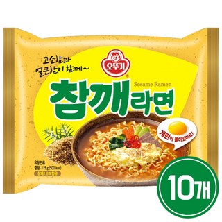 오뚜기 참깨라면 115g, 10개