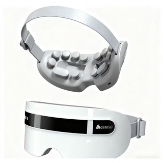 臺現 誌高 眼部 按摩器 緩解 眼睛 疲勞 幹澀 潤眼 蒸汽 霧化 護眼儀 熱敷 智能 眼罩, 1個, 氣囊震動音樂藍牙新升級-熱敷震動舒緩疲勞