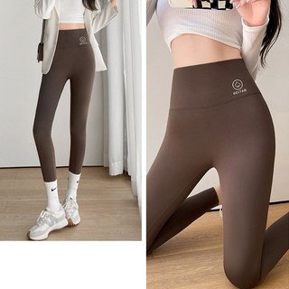 韓版蜜桃修身彈力高腰瑜珈褲-女運動褲 跑步