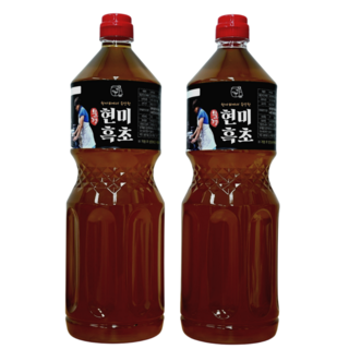 현미흑초 2년숙성 천연 발효 현미 효소 식초 1.8L, 2개