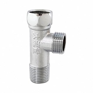 蝴蝶衛浴 銅製活動三通 加厚版 好安裝 一分二進水, 加長三通+止水墊片x1, 加長三通+止水墊片x1