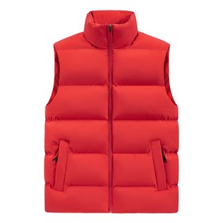 時尚休閒男款黑色立領加厚羊羔絨馬甲 (2026冬款)