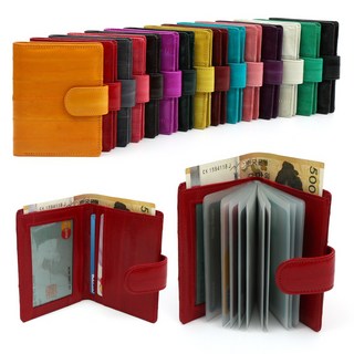 W04 캐쉬 앤 카드 지갑 명함 장어 가죽 지갑 반지갑 가죽 빈티지 남자 여자 엄마 학생 남녀공용 빈티지 가벼운 지갑 선물용