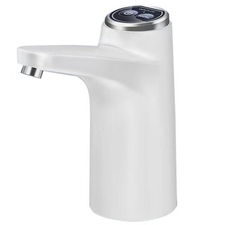 自動抽水器，無線電動抽水泵，一鍵啟動，家用桶裝水抽水神器, 經典款-白色, 1個