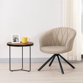 賀雅家居 奈傑爾休閒椅 (米色皮) 躺椅沙發 單人沙發 租房沙發 雲朵椅 椅子 北歐風 台灣製造 工廠直營 免安裝, 1個