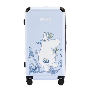 TLCSTORE卡若特品牌館 Moomin嚕嚕米姆明28吋胖胖箱拉鍊行李箱 (2年保固 海關鎖 360度飛機輪)