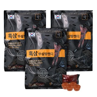 금흑 흑삼 무설탕 캔디 3봉/5봉, 3개
