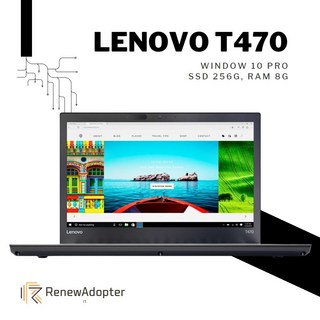 LENOVO T470 i5 CPU 윈도우10프로 14인치 슬림형 리퍼 중고 노트북 블랙, 16G 256G