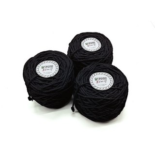 _ 마크라메재료 마크라메실 블랙 60합 90합 120합, 60합(타래실), 1개