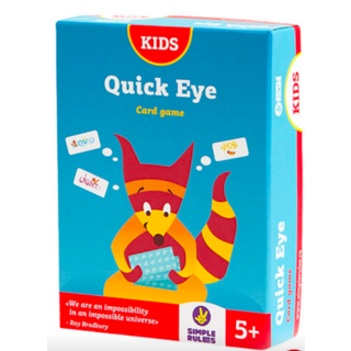 SIMPLE RULES Quick Eye 兒童快速反應卡牌遊戲，提升專注力與觀察力, 眼明腦快, 1個