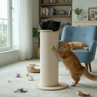 가또블랑코 통큰 스크래쳐 대형 수직, 1개, 아이보리