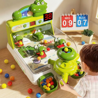 토요요 악어 사격 장난감 미니 오락실 키즈 완구 생일선물D-EY1, 1개, 그린