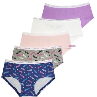 (L) 캘빈클라인키즈 알파벳 로고 5종 세트 여아 팬티 힙스터