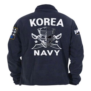 로카후리스 백골 해골 해군백골 ROKN 간절기 동절기 폴라폴리스 후리스자켓