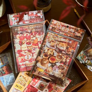 포트렘 다꾸 스티커 북 세트 일본 디저트 여행 2권, 1개, 혼합