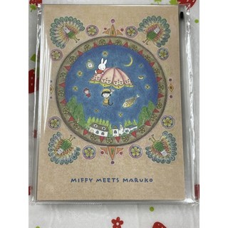 §小俏妞部屋§ 櫻桃小丸子與米飛兔聯名明信片，可愛卡通設計，高品質紙張，傳遞溫馨祝福, 1個, A款