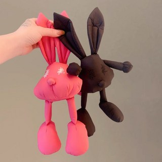 怪趣公仔粉色卡通兔子大號胸針 衣服裝飾品 可愛布藝胸章, 1個, 【多件可溢價，請聯係客服】