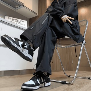 薄款防水機能衝鋒褲，夏季戶外登山美式工裝長褲，寬鬆休閒透氣舒適