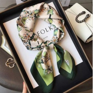 [간절기템] 여성 실크 스카프 우아한 쁘띠 패션 여성스카프 선물용 선물 추천