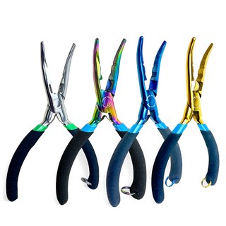 소닉스 낚시플라이어 SO-167-TN 15.5cm 스테인레스 티타늄코팅 곡선형 멀티프라이어 바늘빼기, SO-167 골드 Gold