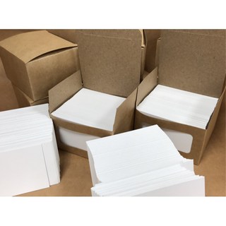 Fion 厚磅小卡-亮面西卡紙400磅-空白小卡/留言卡/感謝卡/手作卡片, 1個, 4x10.5cm-300張