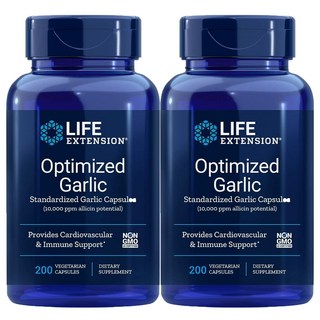 LIFE EXTENSION 大蒜萃取膠囊, 200顆, 2罐