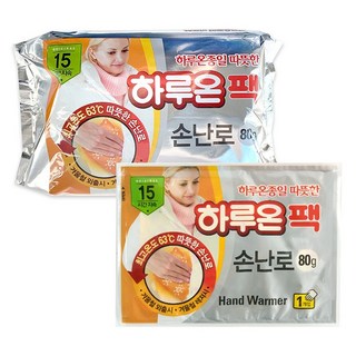 하루온 손난로 핫팩 80g, 10개