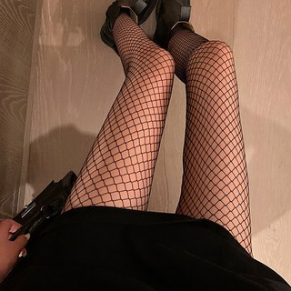 Joys Lu Lady 菱格紋網襪，時尚透氣網格，展現性感迷人腿部線條